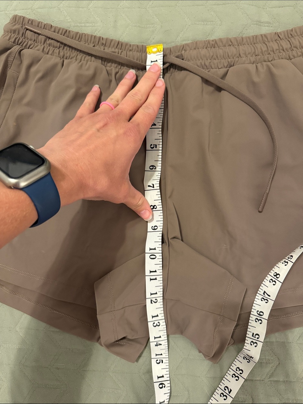 Fabletics Brown Athletic Shorts with Drawstring - Picture 6 of 7